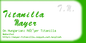 titanilla mayer business card